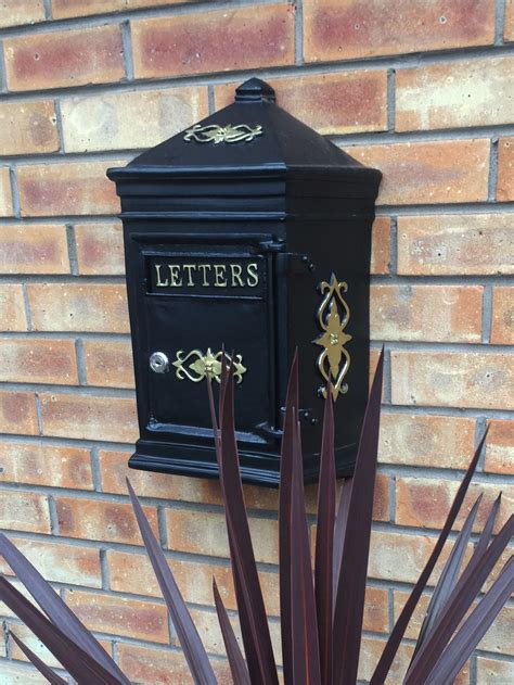 ideas for metal post boxes wall mounted|traditional wall mounted post box.